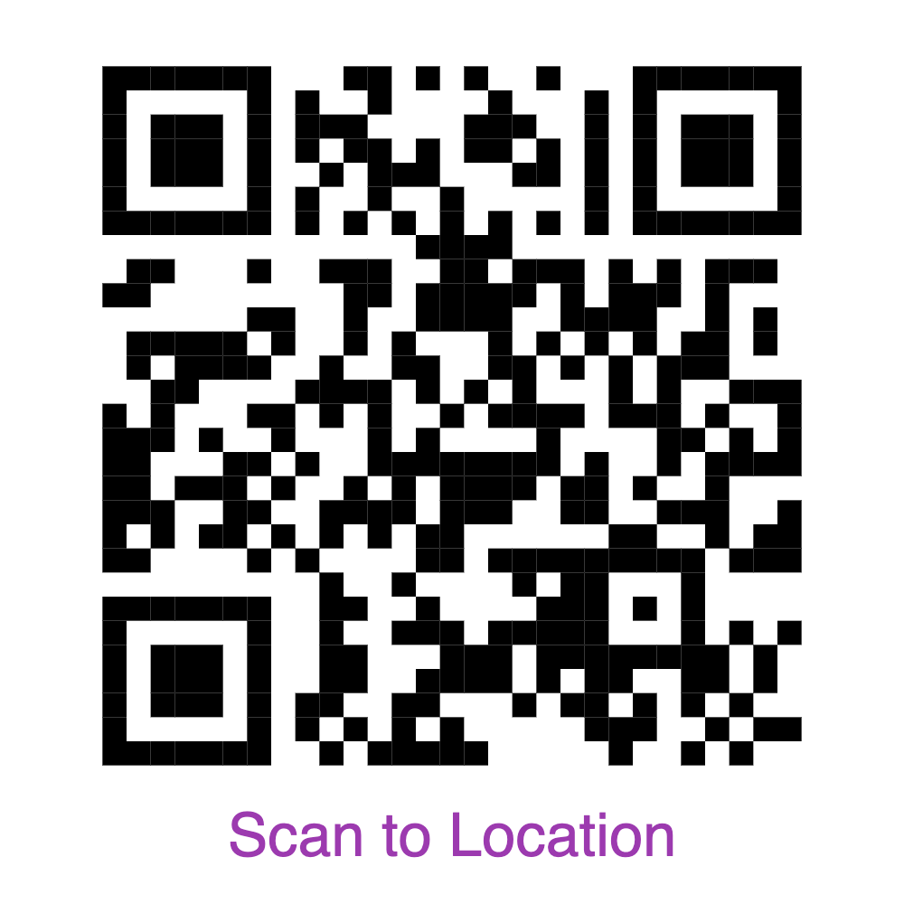 Scan to open the temple location in Google Maps